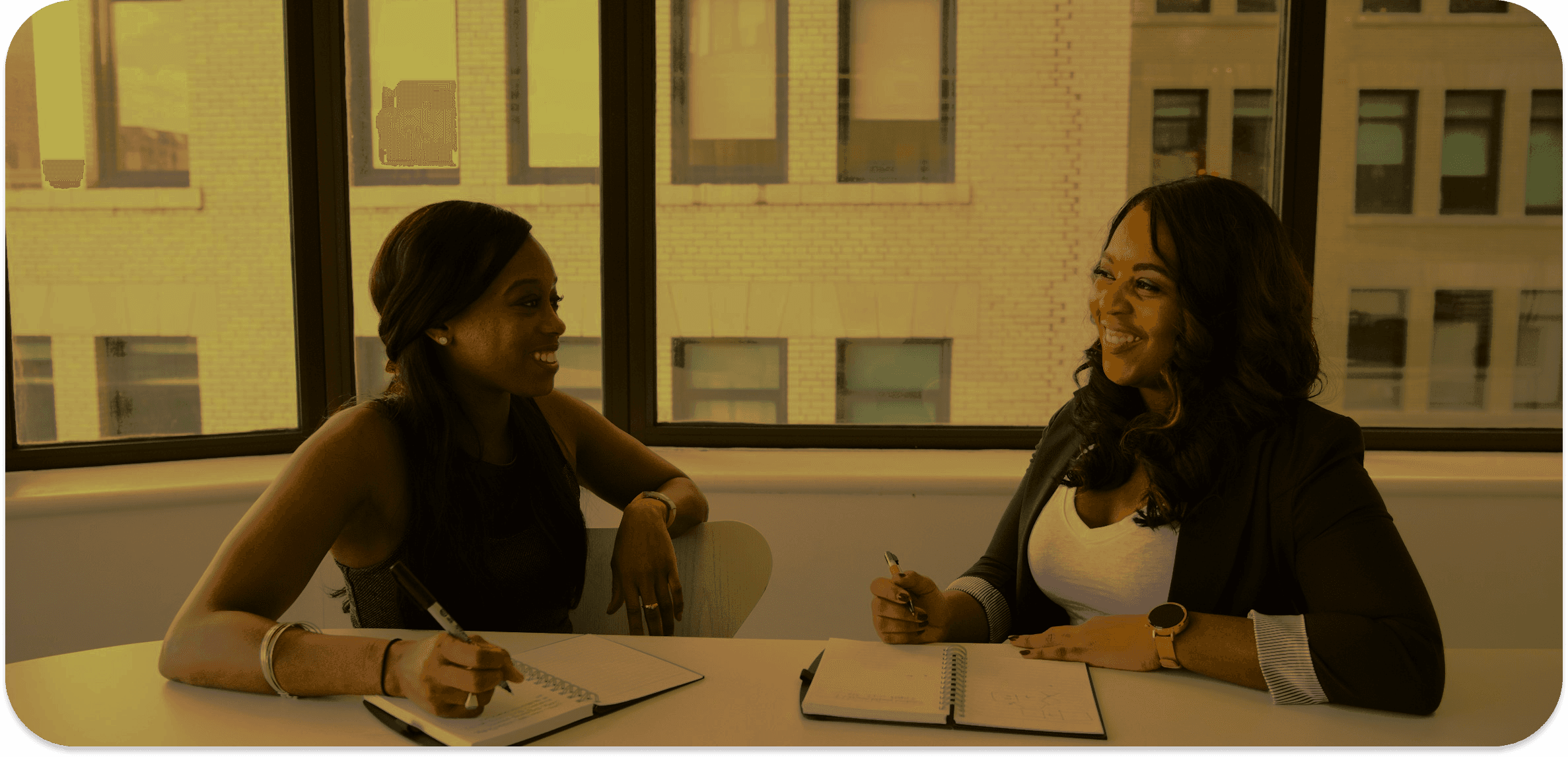 Women working together